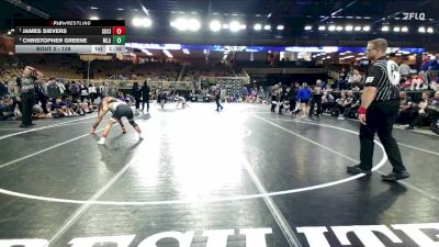 138 lbs Semifinal - James Sievers, Social Circle vs Christopher Greene, Mater Lakes Academy
