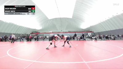 157 lbs Champ. Round 2 - Zach Wilson, Marian University (IN) vs Brady Metz, McKendree