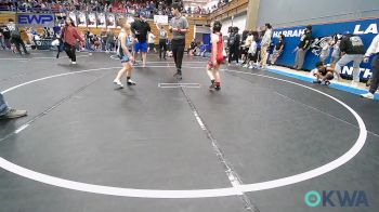 67 lbs Round Of 16 - Madelyn Lamb, Del City Little League vs Asher Bell, Division Bell Wrestling