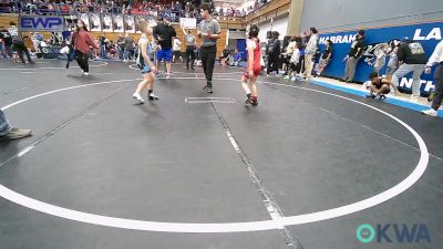 67 lbs Round Of 16 - Madelyn Lamb, Del City Little League vs Asher Bell, Division Bell Wrestling