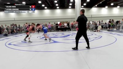 150 lbs Champ. Round 2 - Blake King, TN vs Ayden Jenkins, TN