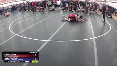 165 lbs Quarterfinal - Cy Petersen, MWC Wrestling Academy vs Marco Robles, Nebraska Wrestling Academy