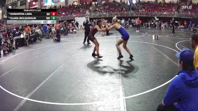 126 lbs Cons. Semi - Clara McLaughlin, Seward Wrestling Club vs Samantha Lara, CWO