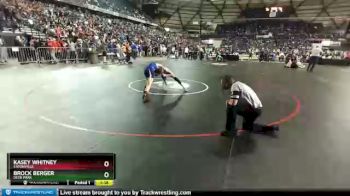 1 lbs Champ. Round 1 - Kasey Whitney, Eatonville vs Brock Berger, Deer Park