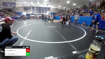 49 lbs Rr Rnd 5 - Jayce CLARK, Division Bell Wrestling vs Christian Schwahn, Harrah Little League Wrestling