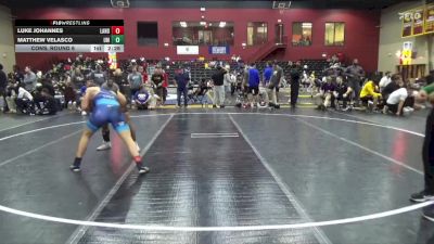141 lbs Cons. Round 6 - Luke Johannes, Lander vs Matthew Velasco, Montevallo