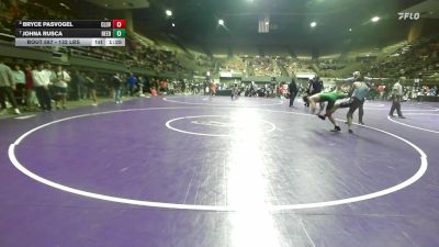 132 lbs Quarterfinal - Bryce Pasvogel, Clovis North vs Johna Rusca, Reedley