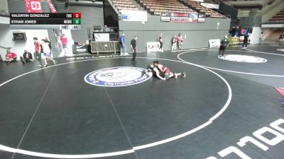 132 lbs Cons. Rd Of 16 - Ethan Jones, Manteca Cobras Wrestling Club vs Valentin Gonzalez, Tranquillity Wrestling Club