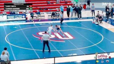 157 lbs Quarterfinal - Carson Gardner, Greensboro vs Casey Smith, Roanoke College