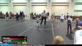44 lbs Round 3 (4 Team) - Phil Fons, U2 Upstate Uprising vs Caden Reed, East Coast Elite