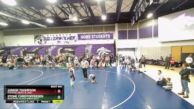 66 lbs 1st Place Match - Stone Christoffersen, Bear River Jr High Wrestling C vs Junior Thompson, Pleasant Grove Jr. High