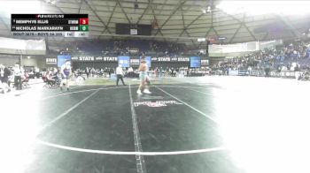 Boys 3A 285 lbs Cons. Round 5 - Nicholas Markarayn, Heritage vs Memphys Ellis, Stanwood