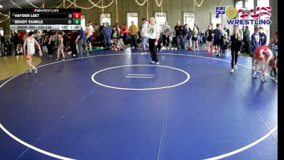 132-139 lbs Round 5 - Brody Kunkle, Division 1 vs Hayden Leet, Mat Factory