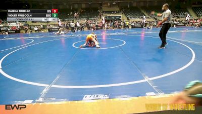 88 lbs Consi Of 8 #1 - Danika Trujillo, WolfPack Wrestling Academy vs Violet Frescoln, Big Game Wrestling Club