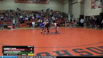 174 lbs Semifinal - Christian Robinson, Pratt Community College vs Garrett Davis, Northwest Kansas Technical College