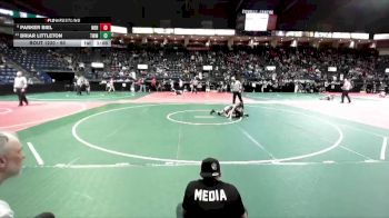 90 lbs Champ. Round 2 - Parker Biel, NBHA vs Briar Littleton, TWM1