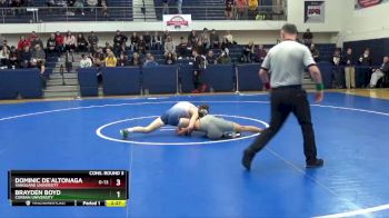 125 lbs Cons. Round 3 - Brayden Boyd, Corban University vs Dominic De`altonaga, Vanguard University