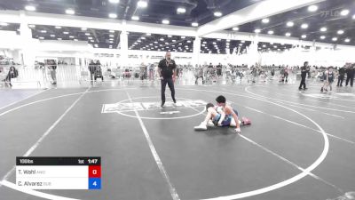 106 lbs 5th Place - Tyler Wahl, Aniciete TC vs Christian Alvarez, DUB Wrestling
