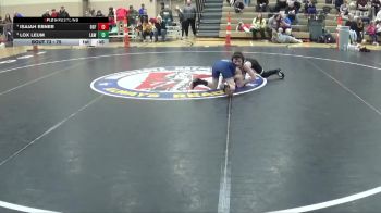 75 lbs Cons. Round 3 - Lox Leum, LAW vs Isaiah Ebner, DGF