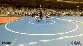 55 lbs Consi Of 8 #2 - Bentley Hodson, Fort Gibson Youth Wrestling vs Kamrei Downing, Berryhill Wrestling Club