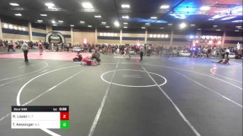 106 lbs Consi Of 8 #2 - Ryan Lopez, EL Paso Sundevils vs Trey Kessinger, W.a.r Wc