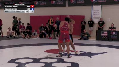 82 Finals kg Champ. Round 2 - Arvin Khosravy, West Point Wrestling Club vs Gavin Ricketts, Kentucky
