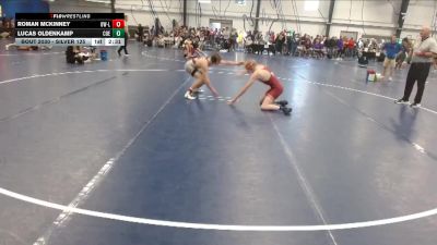 Silver 125 lbs Champ. Round 1 - Roman McKinney, Wisconsin-La Crosse vs Lucas Oldenkamp, Coe