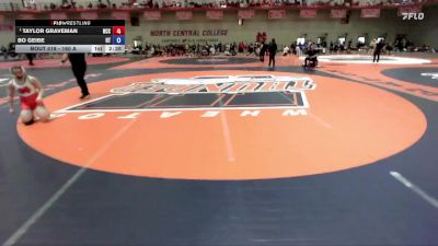 160 A Quarterfinal - Taylor Graveman, North Central (IL) vs Bo Geibe, Indiana Tech