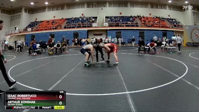 175 lbs Semifinal - Arthur Konshak, Gilman School vs Izaac Robertucci, Calvert Hall College