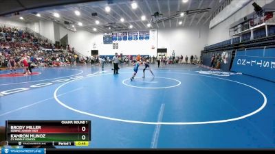 90 lbs Champ. Round 1 - Brody Miller, Gering Junior High vs Kamron Munoz, CY Middle School