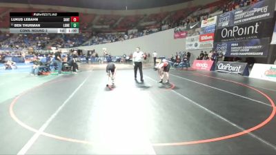 2A/1A Boys 165 Cons. Round 2 - Ben Thurman, Lowell Boys vs Lukus Lebahn, Santiam Boys