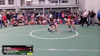 72 lbs Semis (4 Team) - Nelson Villafane, Mat Assassins Grey vs AP Park, Backyard Brawlers