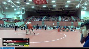 285 lbs Cons. Semi - Levi Oberle, New Palestine Junior High vs Isaac Voorhis, Greentown Wrestling (Eastern)