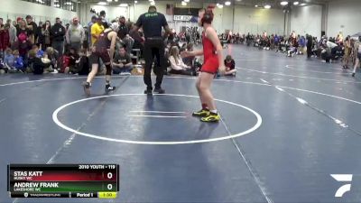 119 lbs Cons. Round 1 - Andrew Frank, Lakeshore WC vs Stas Katt, Husky WC