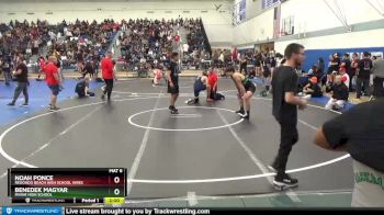 182 lbs Champ. Round 2 - Benedek Magyar, Irvine High School vs Noah Ponce, Redondo Beach High School Wres