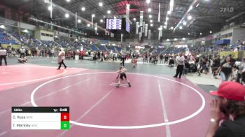 58 lbs Quarterfinal - Carson Ross, Brighton WC vs Trey Merkley, Uintah WC