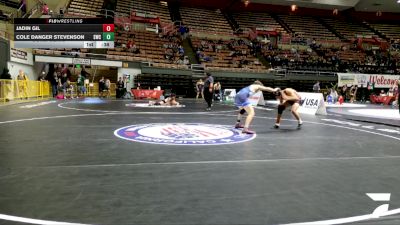 Cadet Boys Upper - 144 lbs Cons. Semis - Jadin Gil vs Cole Danger Stevenson, Sunnyvale Wrestling Club