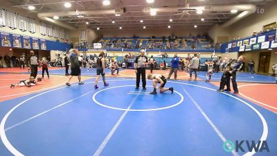 130 lbs Rr Rnd 4 - Cameron Bougher, Mannford Pirate Youth Wrestling vs Jacob Hughart, Dark Cloud Wrestling Club