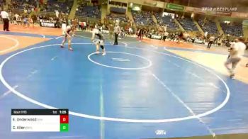 152 lbs Round Of 16 - Ethan Underwood, David City WC vs Caleb Allen, Rapid City High School Wreslting