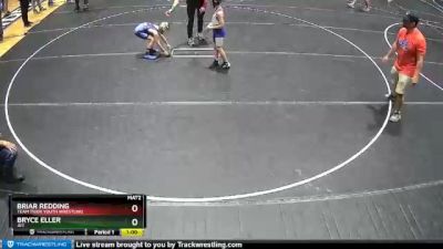 61 lbs Quarterfinal - Bryce Eller, JET vs Briar Redding, Team Tiger Youth Wrestling