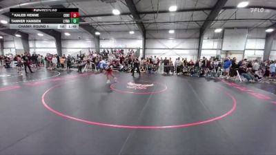 150 lbs Champ. Round 1 - Tanner Hansen, Lyman vs Kaleb Henne, Central