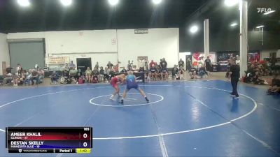 165 lbs Round 2 (8 Team) - Ameer Khalil, Illinois vs Destan Skelly, Minnesota Blue