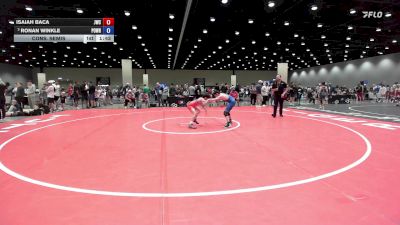 88 lbs Cons. Semis - Isaiah Baca, Juggernaut Wrestling Club vs Ronan Winkle, Position Wrestling
