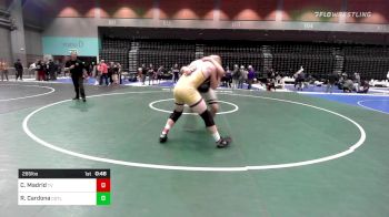 285 lbs Consi Of 8 #2 - Caleb Madrid, Temecula Valley vs Raychon Cardona, Casteel