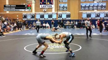 120 lbs 5th Place Match - Patrick Stark, Layton vs Travis Angus, Uintah