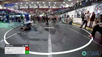 90 lbs Round Of 16 - Elijah Cole, D3 Wrestling Cluib vs Connor Johnson, Choctaw Ironman Youth Wrestling