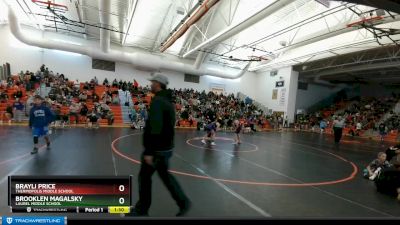 111-119 lbs Quarterfinal - Brayli Price, Thermopolis Middle School vs Brooklen Magalsky, Laurel Middle School