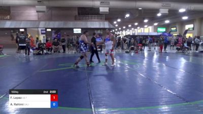 100 kg Round 3 - Frank Lopez, US Territory vs Abdul Rahimi, California