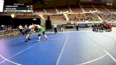 285-D4 Champ. Round 1 - Brock Innes, Thatcher High School vs Carson Groff, Valley Christian High School