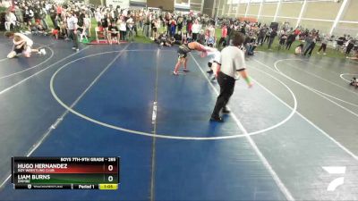 285 lbs Quarterfinal - Liam Burns, Empire vs Hugo Hernandez, Roy Wrestling Club